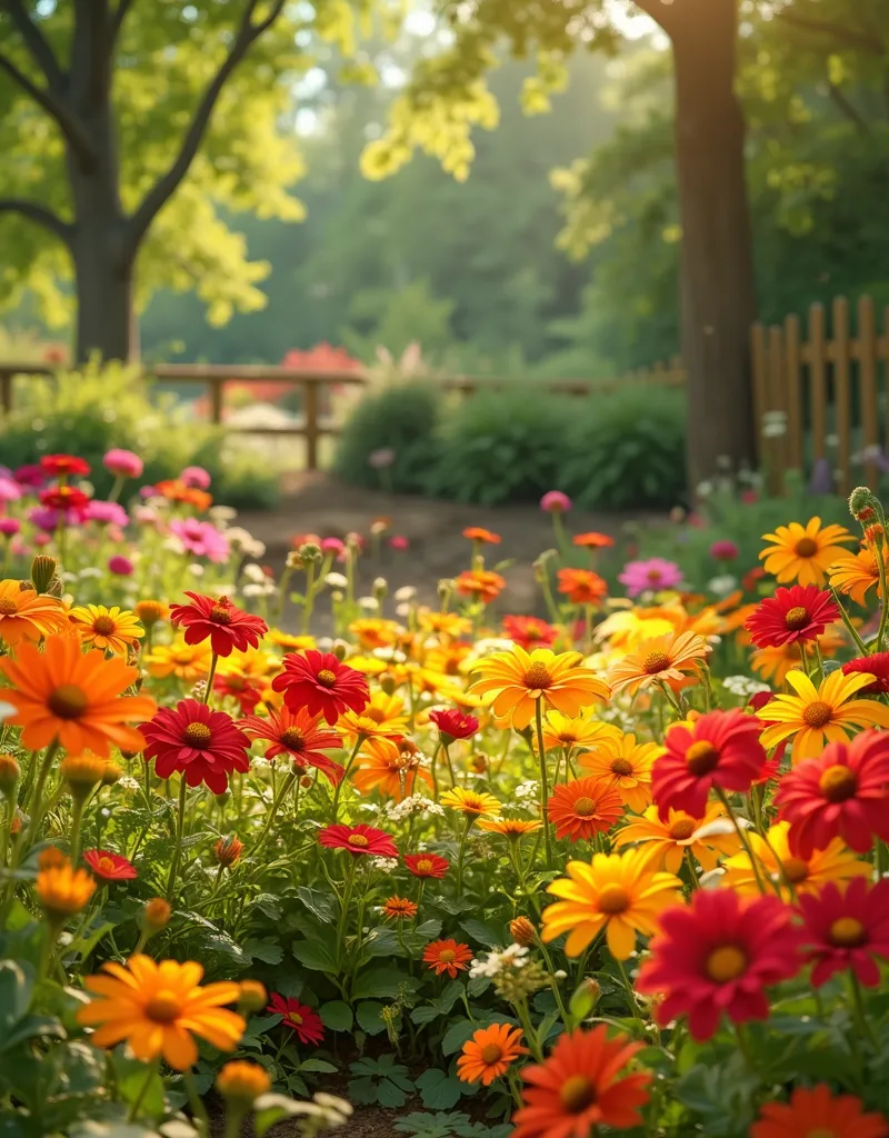 Orange Wildflowers.
