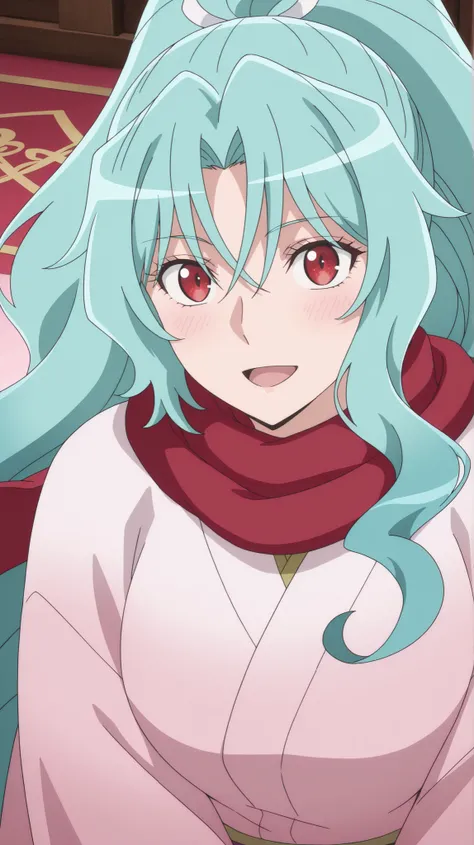tomoe, tsuki ga michibiku isekai douchuu
High quality ,  best quality , masterpiece,  High Resolution , detailed face( LoRA: tomoe),anatomically correct, detailed hair(LoRA: tomoe) ,anime coloring,
solo, 1 girl,
, long hair, aqua hair, red eyes, ponytail, ...