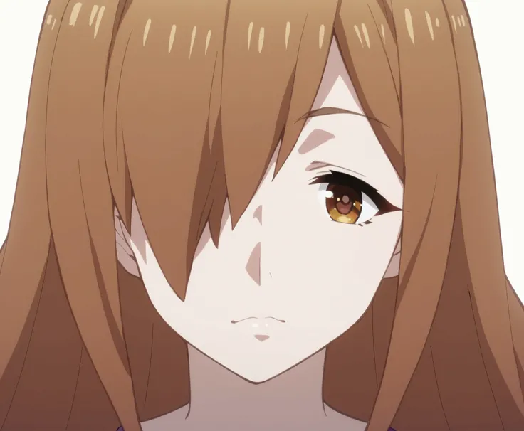 ((Konosuba wiz)), brown eyes, light brown hair, hair over one eye, (pale skin), eyebrow, eyelashes, nose, nostrils, ears, neck, (mouth without makeup), (natural lips with little color)), (detailed face), (2D anime design), (high quality), ((detailed body))...