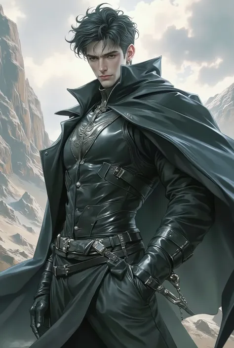 Detailed illustration
High-detail anime
Semi-realistic anime
Dynamic pose
Sharp line art
Matte color palette
Soft shading
Epic fantasy aesthetic
Heroic composition