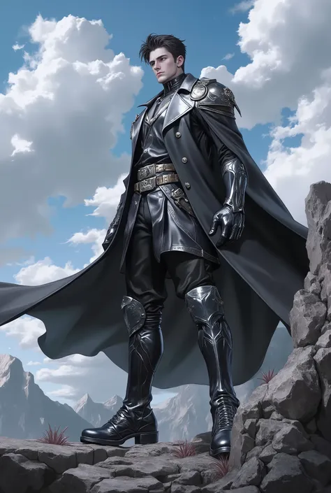 Detailed illustration
High-detail anime
Semi-realistic anime
Dynamic pose
Sharp line art
Matte color palette
Soft shading
Epic fantasy aesthetic
Heroic composition