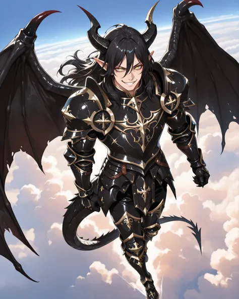 (masterpiece, best quality: 1. 5), (128K Ultra High Resolution), (intricate detail, super detailed, extreme detailed: 1. 5), highres, 8K, CG, (((Anime))), (1 male), lean body, handsome guy, (strong body, masculine), weredragon, (japanese anime style), glos...