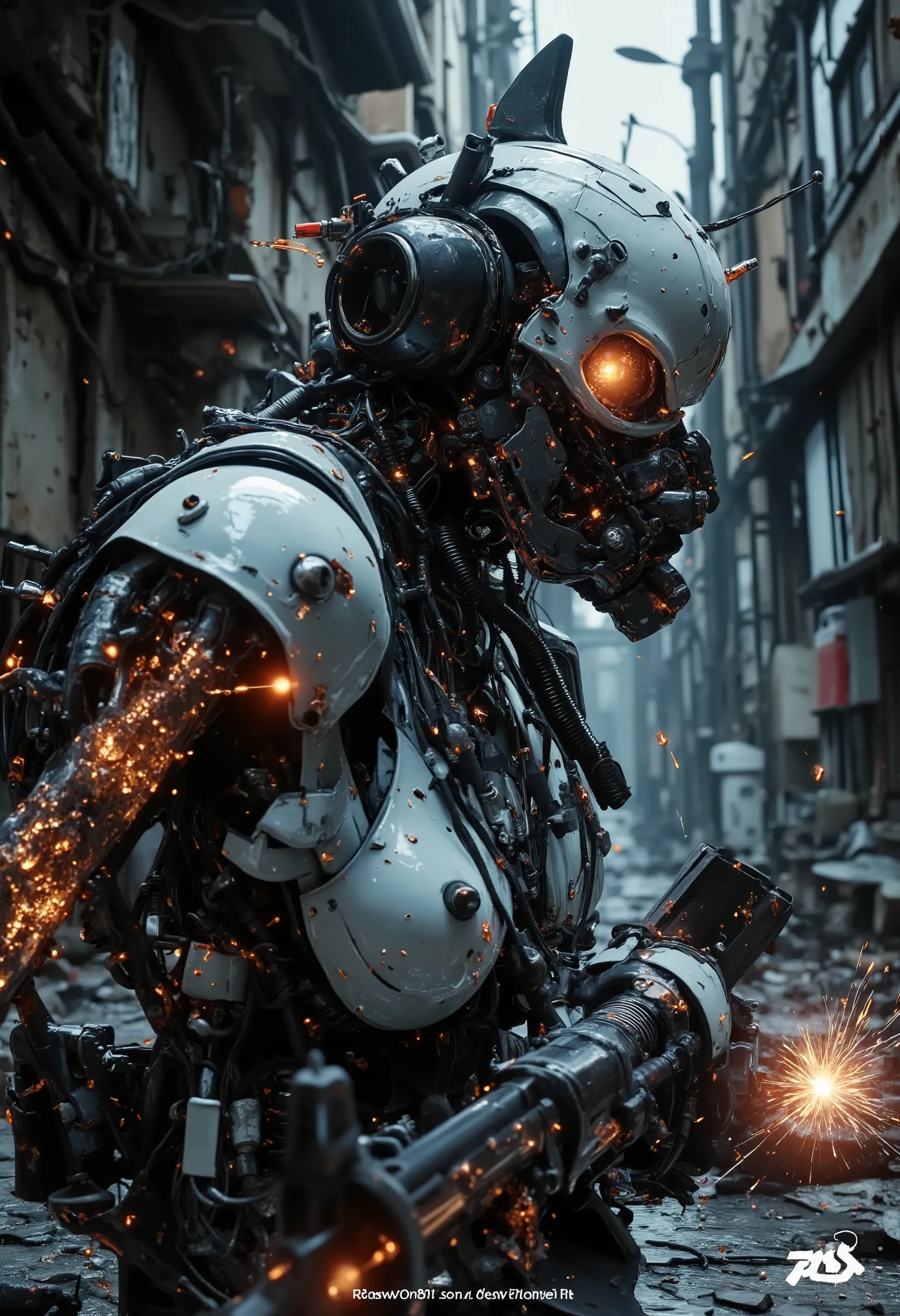 Fighting on the Edge of the Cyborg Robot