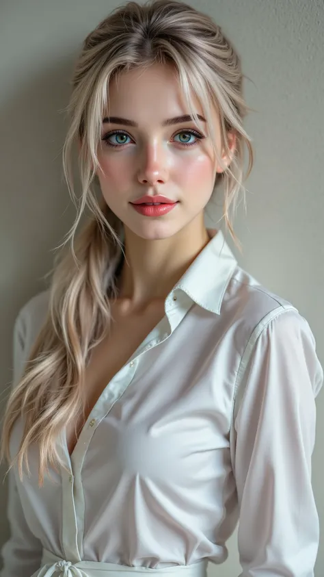  realistic ((photorealism)), Hyper Hi-Res, ((Super Quality, epice masterpiece , exquisitely detailed digital art)),((focus on extremely realistic Proportion Body:1.3), ((full body photo)), Her Friends and Perfect Pear Shape,  Pink and Green Hair , long pon...
