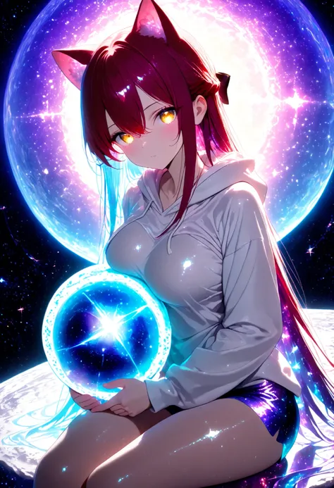 score_9, score_8_up, score_7_up,high resolution, source_anime, absurd_res, looking at viewer, ((adult)), 1 girl , golden eyes , very long hair , long sidelocks, red hair ,half updo, petite , very cute , beautiful ,Straight hair, cool, handsome, hair betwee...