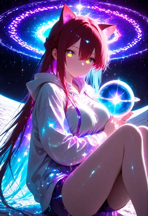 score_9, score_8_up, score_7_up,high resolution, source_anime, absurd_res, looking at viewer, ((adult)), 1 girl , golden eyes , very long hair , long sidelocks, red hair ,half updo, petite , very cute , beautiful ,Straight hair, cool, handsome, hair betwee...