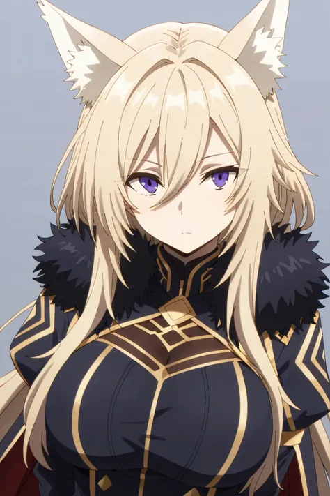 masterpiece,Highest Quality,high resolution,very detailed,Zeta\(kage no jitsuryokusha ni naritakute!\),animal ear、purple eyes、golden hair