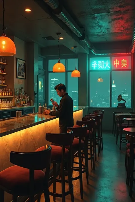 A secluded bar.