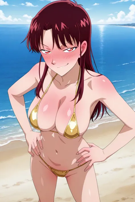 小泉紅子の海水浴