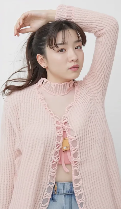 smile:2.0、Tilt her face slightly to the right ;2.1 (super precise human body structure , Highest Quality、 RAW photos 、8k、32K、 Penis Masterpiece 、 realistic 、 photorealistic :1.37)、images of cute Japanese women removing items from shelves、 I'm weari...