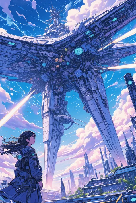  the girl is secretly dreaming about a plan、railgun launched from an avant-garde battleship、giant electromagnetic gun、fantasy science、Surrealism、masterpiece、ultra high definition、  . Now get a party started  are you alright .   it's like a wonderland   .  ...