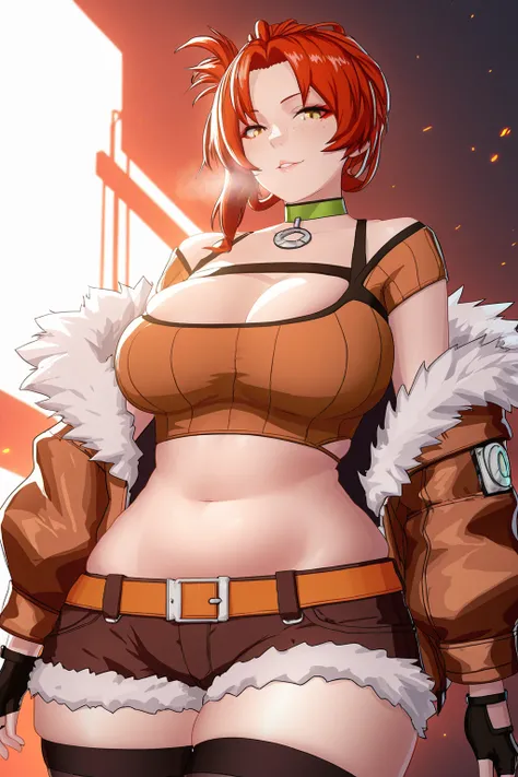 (minami_koyogi-style:1.4), (unadon-style:0.8), ((anatomical correct)), ((embers)), ((Cinematic, unreal engine, eye-catching, ambient occlusion, UHD, masterpiece)), ((perfect lighting)), perfect body, perfect eyes, perfect fingers, gasping, heavy breathing,...