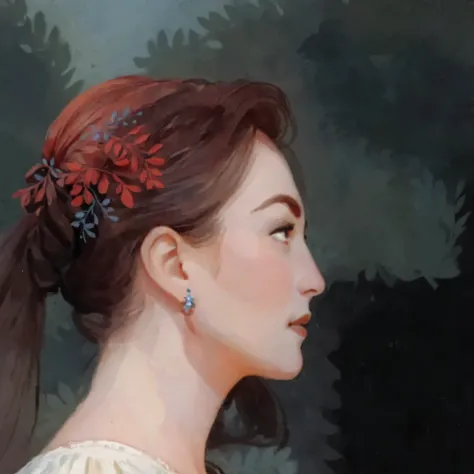 score_9, score_8_up, score_7_up, score_6_up, score_5_up, score_4_up, 1_woman, brow hair, expressive face, long_hair, wearing a vibrant long peasant medieval dress, detailed clothing, sketches, detailed thick gouache painting, illustration, in gougoupaintle...