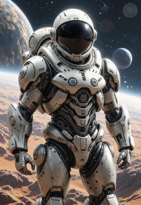 Astronaut Costume in every detail in its design, Every trace of how  , references classic cinematic HD 4K costumes