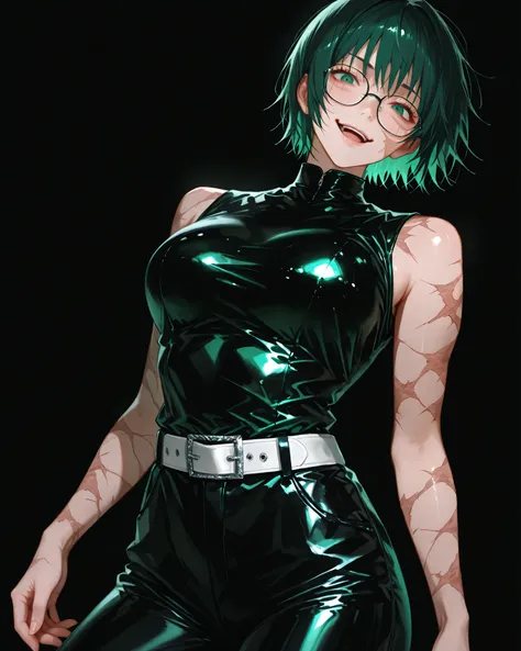 closeup, Sluisap, eyes、usnr、GBF_style、748cmstyle、32K、Semi-realistic、 super detailed description 、Artwork、Original Works、 detailed color、 detailed eyes、 detailed lips 、 The Greatest Masterpiece、Professional work、normal Breasts , Jujutsu Kaisen character , M...