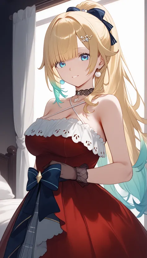 masterpiece, score_9, score_8_up, score_7_up, anime, pinup, masterpiece, full twinkle, perfect face, best quality, high resolution, aizawa ema, 1girl, virtual youtuber, blonde hair, aqua hair, gradient hair, long hair, very long hair, blunt bangs, blue eye...