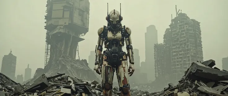 S1n0z1ck style, Recypu style, post-apocaliptic, dystopian, sentinelbot. apoclypse