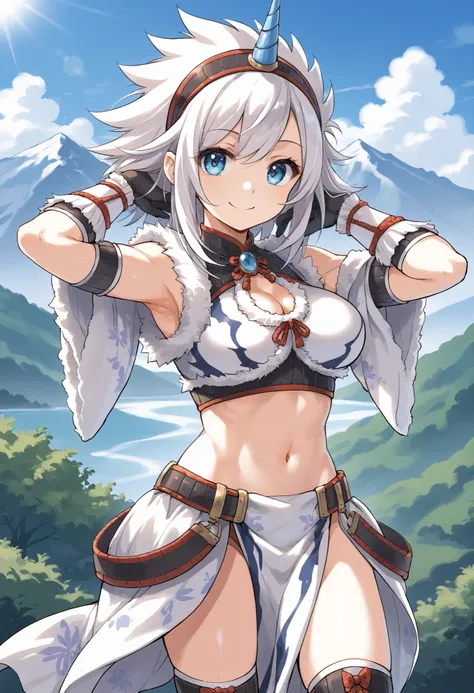 best quality, integrated scenery, integrated background, extremely delicate and beautiful, meticulous details, good composition, , cute face, perfect face,( score_9:0.9), score_8_up, score_7_up,rating_safe, anime style,(zPDXL), Armor , young_girl, Alone, s...