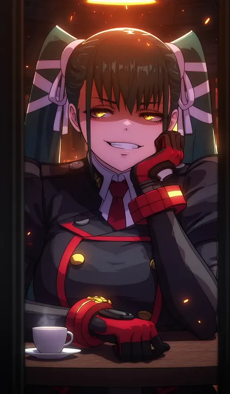 ggstduel, (minami_koyogi-style:1.4), (alecto_0-style:0.8), ((anatomical correct)), ((embers)), ((Cinematic, unreal engine, eye-catching, ambient occlusion, UHD, masterpiece)), ((perfect lighting)), perfect body, perfect eyes, perfect fingers, gasping, heav...