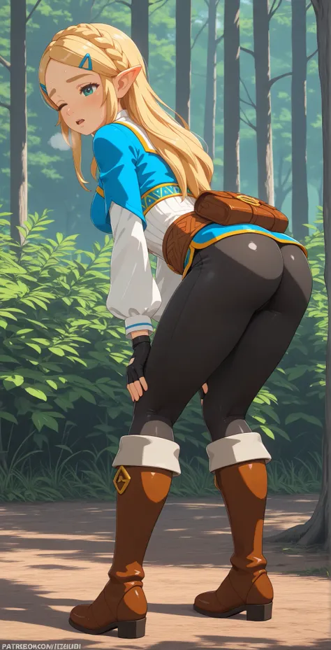 Sfw, game style, game, ((3d)), cute, erotic, realistic shadows, (solo), (1girl), BREAK source_anime, no shadows, shadowless
ChopioZelda, (full body shot), ((back view)), ((see through clothes)), blonde hair, aqua eyes, pointy ears,
long hair, crown braid, ...
