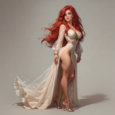 full body portrait of a redhead goddess by artgerm - SeaArt Al - 免费AI艺术生成器