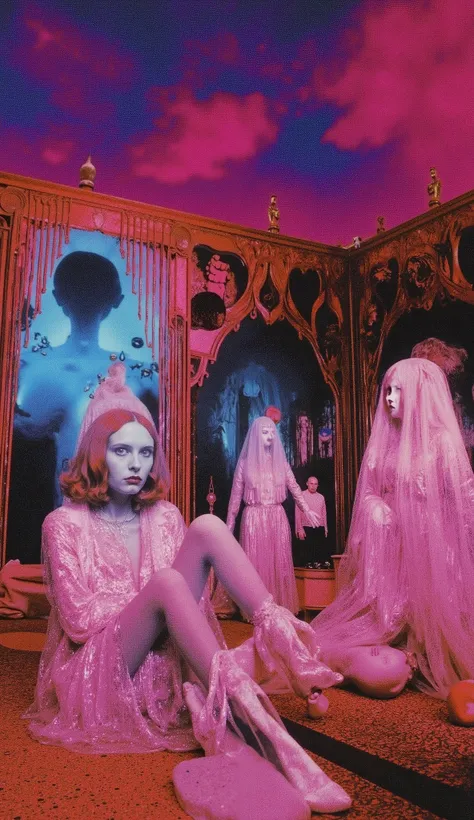 Surrealist Psicopop. intriguing people. film David Lynch — Dreams, Mysteries and Secrets. cinematic. 8K.
