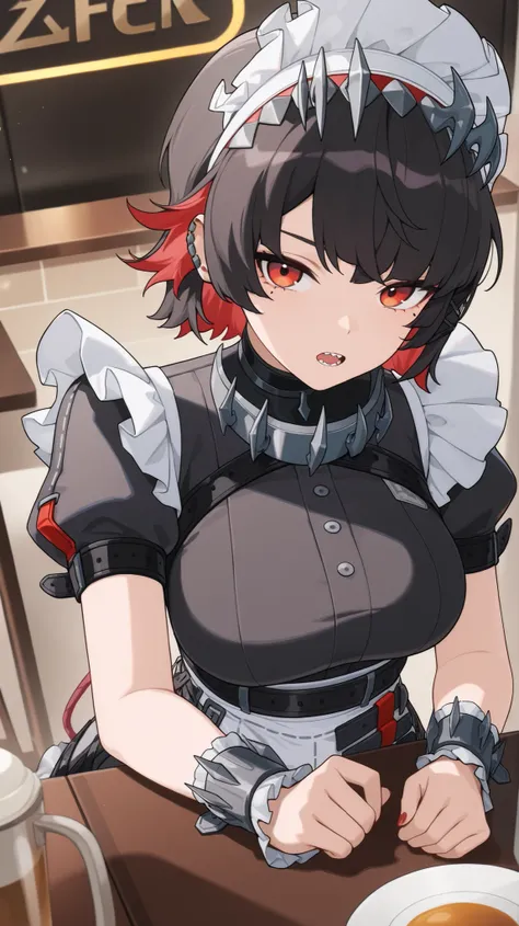 , ellen joe, zenless zone zero characters, 
High quality ,  best quality , masterpiece,  High Resolution , detailed face( LoRA: ellen),anatomically correct, detailed hairstyle( LoRA: ellen),anime Coloring
solo, 1 girl, shark girl, 
short hair, bangs, shirt...
