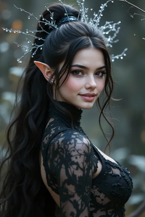 Evolution is the increase of complexity of complex systems., 1 Girl, Holy Sexy Dark Elf, Fearless smile