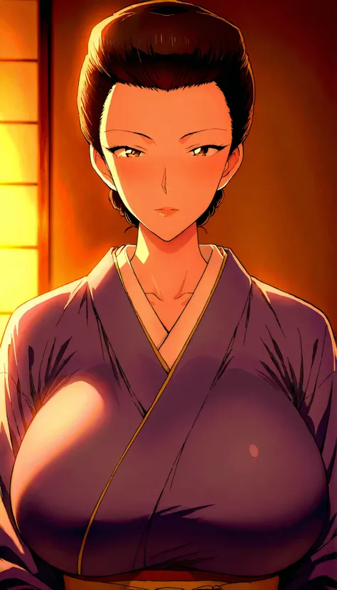 pov,1girl,mature female,milf,huge breasts,portrait,looking at viewer,
Best quality,masterpiece,soft light,official art,high quality,highres,absurdres,epic scene,natural textures,hattori shizuka,short hair,black hair,mature female,kimono,japanese clothes,
