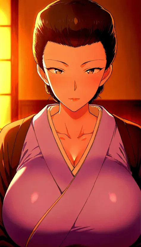 pov,1girl,mature female,milf,huge breasts,portrait,looking at viewer,
Best quality,masterpiece,soft light,official art,high quality,highres,absurdres,epic scene,natural textures,hattori shizuka,short hair,black hair,mature female,kimono,japanese clothes,