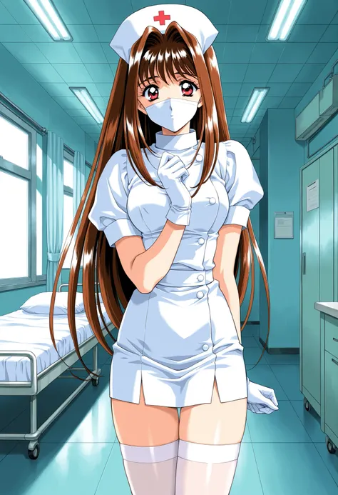 Score_9, score_8_up, score_7_up, source_anime, YuukiMizuho, 1girl, solo, long hair, brown hair, red eyes, breasts, 1990s (style), kadoi aya style, (best quality), (high quality), {masterpiece}, extremely delicate and beautiful, ultra-detailed, beautiful de...