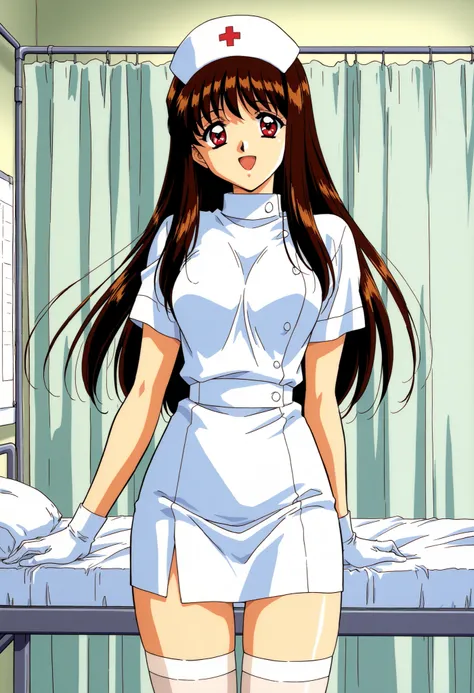 Score_9, score_8_up, score_7_up, source_anime, Yuuki_Mizuho_OVA, 1girl, solo, long hair, brown hair, red eyes, 1990s \(style\), anime coloring, (best quality), (high quality), {masterpiece}, extremely delicate and beautiful, ultra-detailed, beautiful detai...
