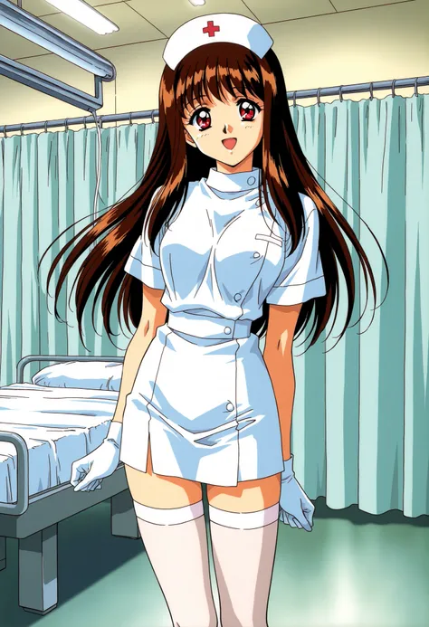 Score_9, score_8_up, score_7_up, source_anime, Yuuki_Mizuho_OVA, 1girl, solo, long hair, brown hair, red eyes, 1990s \(style\), anime coloring, (best quality), (high quality), {masterpiece}, extremely delicate and beautiful, ultra-detailed, beautiful detai...