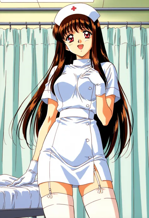 Score_9, score_8_up, score_7_up, source_anime, Yuuki_Mizuho_OVA, 1girl, solo, long hair, brown hair, red eyes, 1990s \(style\), anime coloring, (best quality), (high quality), {masterpiece}, extremely delicate and beautiful, ultra-detailed, beautiful detai...