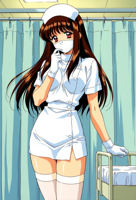 Score_9, score_8_up, score_7_up, source_anime, Yuuki_Mizuho_OVA, 1girl, solo, long hair, brown hair, red eyes, 1990s \(style\), anime coloring, (best quality), (high quality), {masterpiece}, extremely delicate and beautiful, ultra-detailed, beautiful detai...