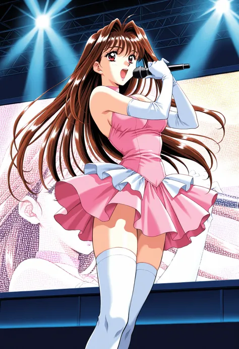 Score_9, score_8_up, score_7_up, source_anime, YuukiMizuho, 1girl, solo, long hair, brown hair, red eyes, breasts, 1990s (style), kadoi aya style, (best quality), (high quality), {masterpiece}, extremely delicate and beautiful, ultra-detailed, beautiful de...