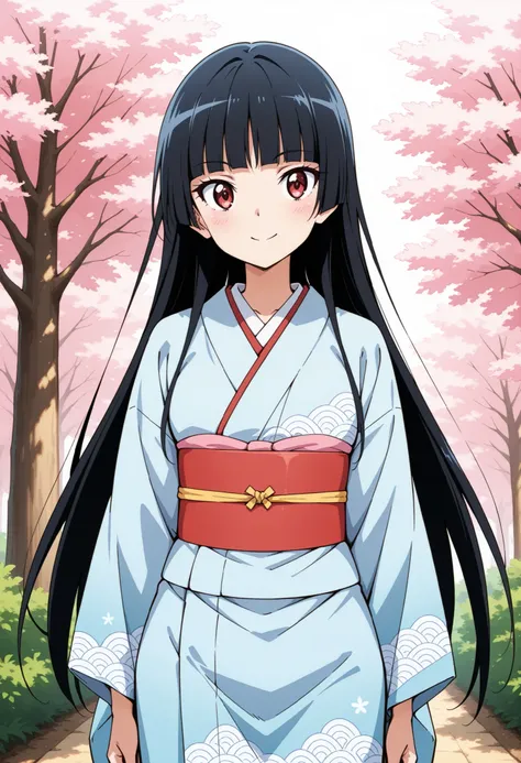 Highest Quality, details, high resolution, 8k, 超high resolution, shot from the front、(anime illustration style:1.2),Standing、1 girl on break day, solo、Rory Mercury、(perfect eye side by side),long hair, black hair, Red Eyes, bungs, blunt bungs, princess cut...