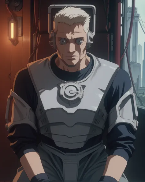 source_anime, (masterpiece), score_9, score_8_up, score_7_up, score_6_up, retrostyle,cyberpunk, ghostshell,  CyberMan