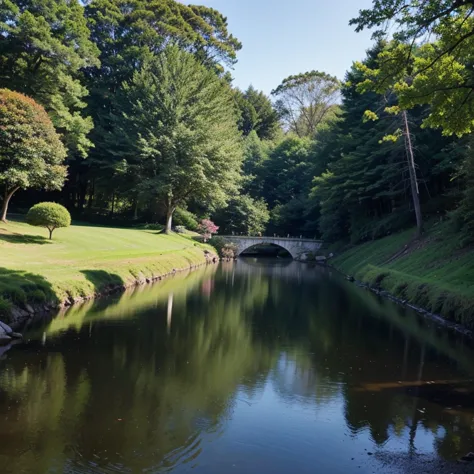 bridge spanning a river