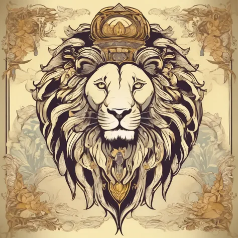 laserstyle lion head cannabies leaf hair