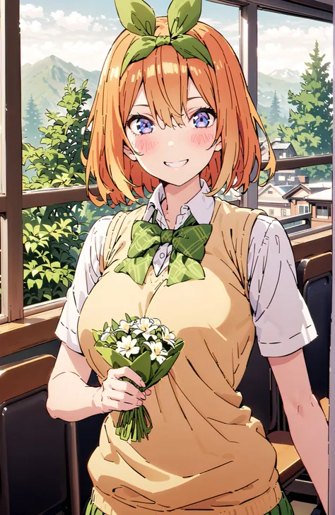 blue eyes,smile,blush,grinning