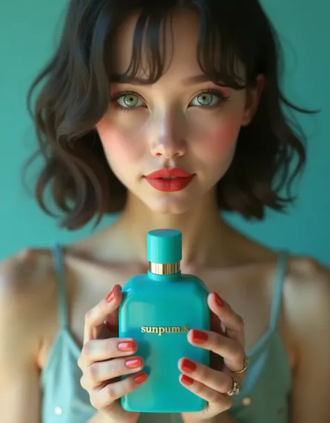 ((RAW Photo), Absurds, (Absurd Resolution)), ((Hyperrealism, Photorealistic)), (beautiful woman, fabulous hostess, 21 years old model), (realistic pupil, crystal clear light grey eyes), (make-up, red lips), (shiny hair, resting on her shoulders), (standing...