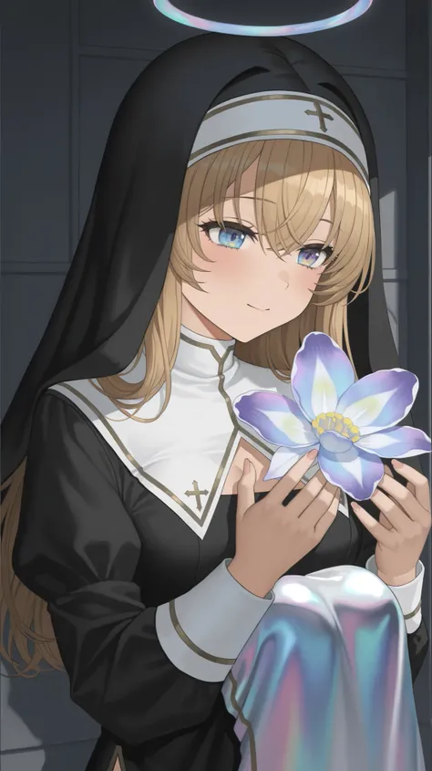 Nun, Monastic Clothes, Iridescent iris, 