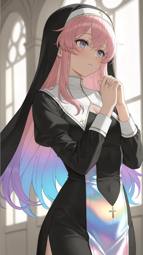 Nun, Monastic Clothes, Iridescent iris, 