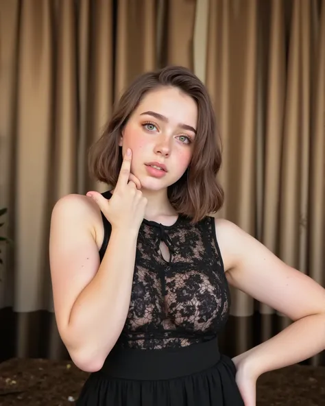 Beautiful 18 yearold brunette, kiss