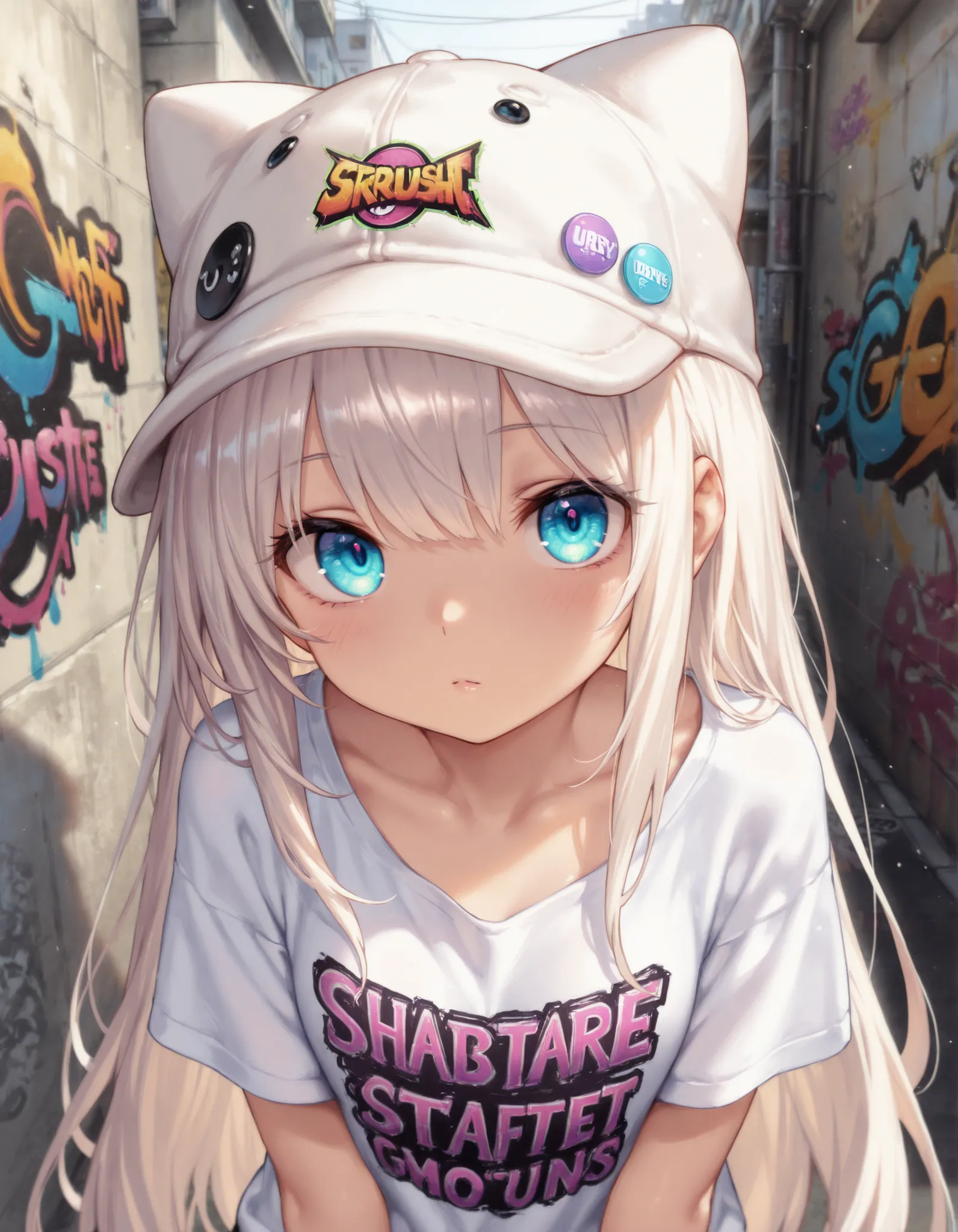masterpiece, best quality, very aesthetic, 1girl, anime,masterpiece,best quality,ultra detailed eyes,high-detailed,(close-up),
1girl,cute_face,thin,petite,Girlish body type,poor_stature,small_breasts,
youthful designs,fashionable,streetwear style,urban clo...
