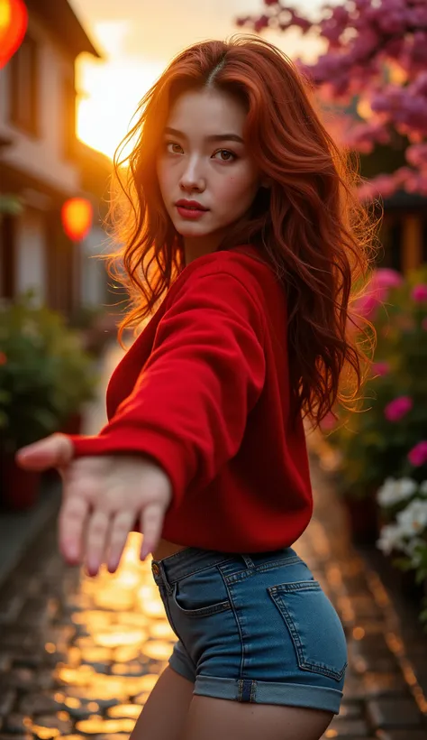 [Style: "Photorealistic, cinematic, cyberpunk"](Key Directive: "Ultra-sharp human eyes with biological accuracy"){ Character: "20-year-old Caucasian woman" | Face: - "symmetrical pale skin (subsurface scattering:1.3), full lips (vertical lip wrinkles:0.7)"...