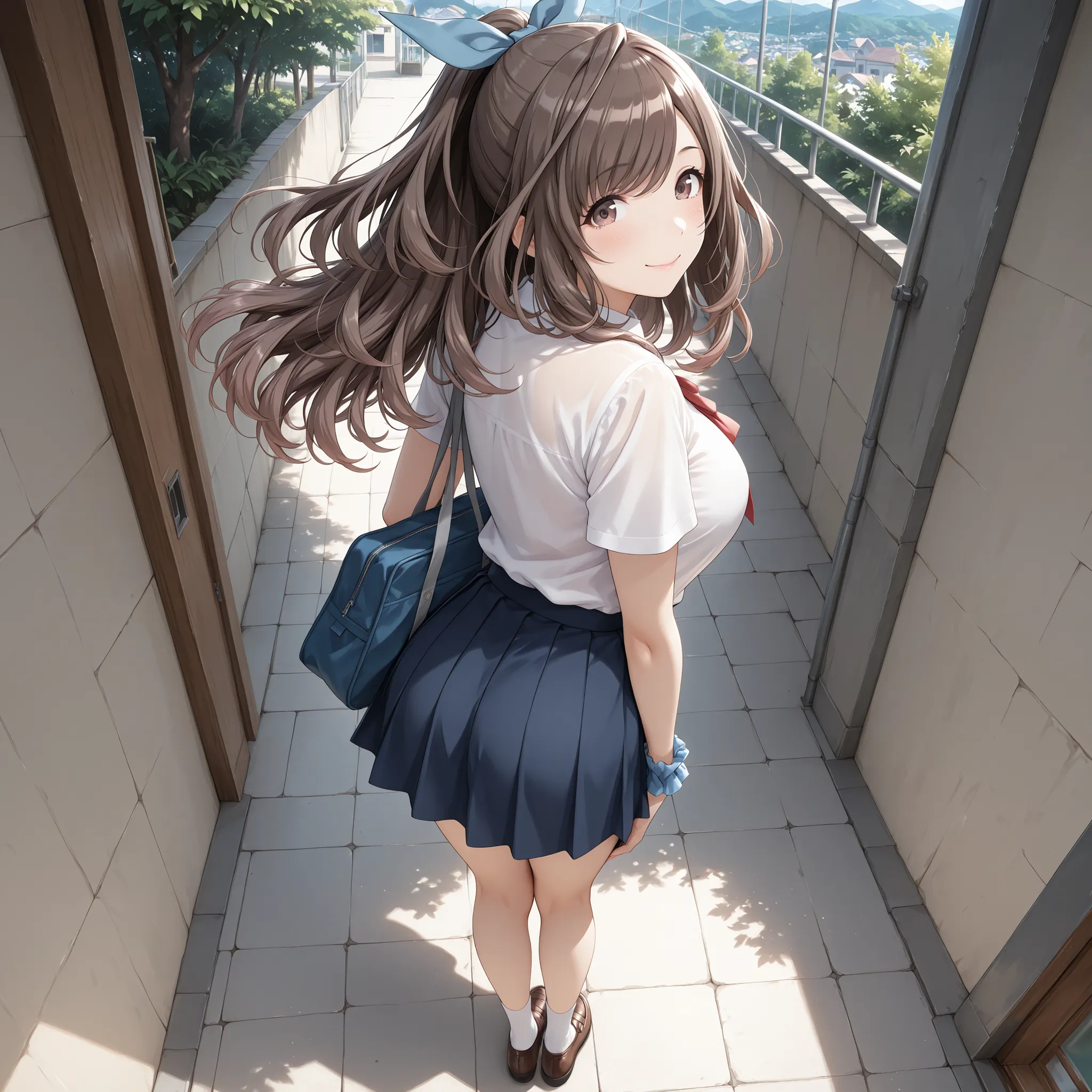 full body, staight-on, from behind, looking at viewer, perspective, (masterpiece),(Highest Quality),(super detailed),(BEST ILLUSTRATION),(incredibly absurdres:1.5),(higires), (texture), (detailed background),(very aesthetic), (hands and feet are biological...