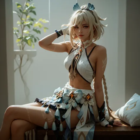 1 girl only, original, from the video game Genshin Impact, pose sexy