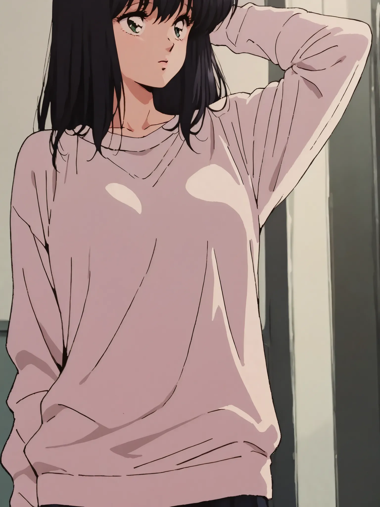 score_9, score_8_up, score_7_up, masterpiece, source_anime,1girl,1980's anime style